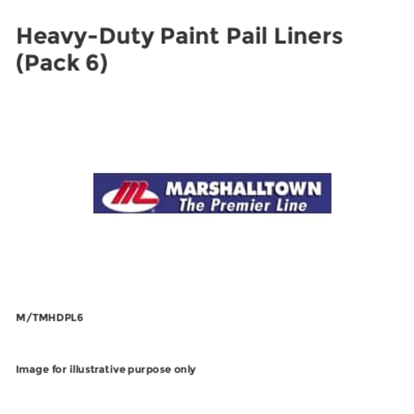Heavy-Duty Paint Pail Liners (Pack 6) M/TMHDPL6