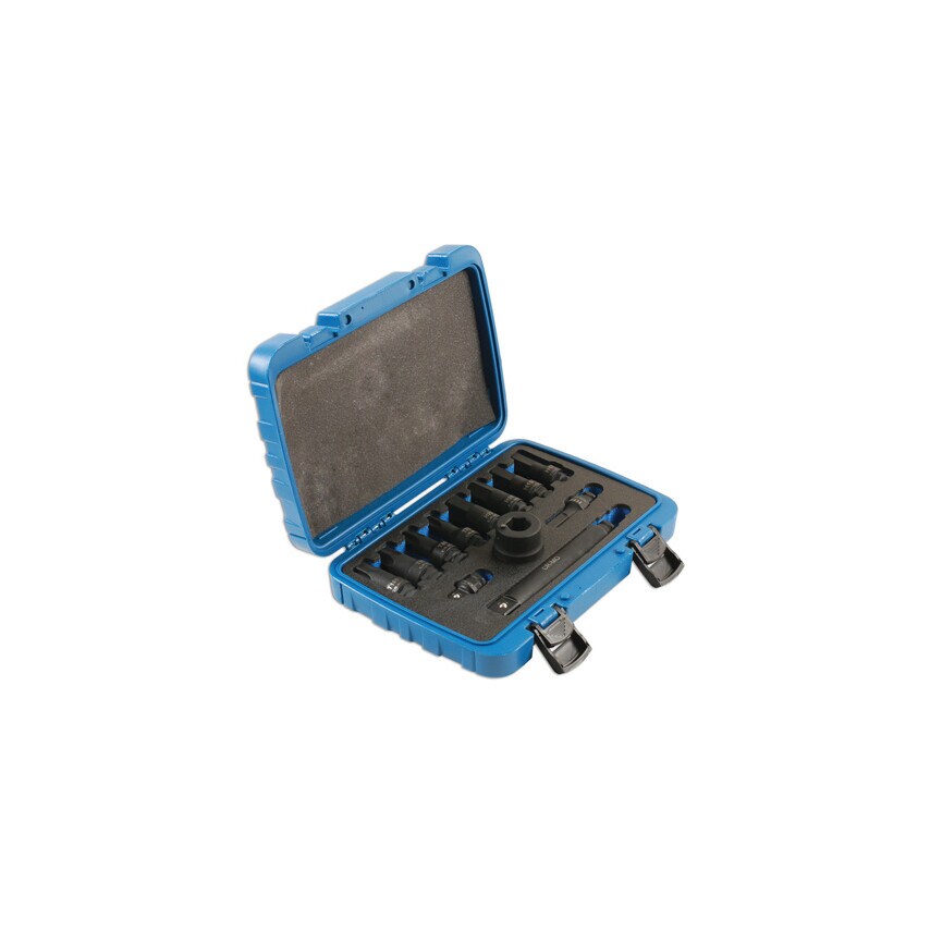 Heavy Duty Impact Socket Bit Set 3/4"D 12 Piece