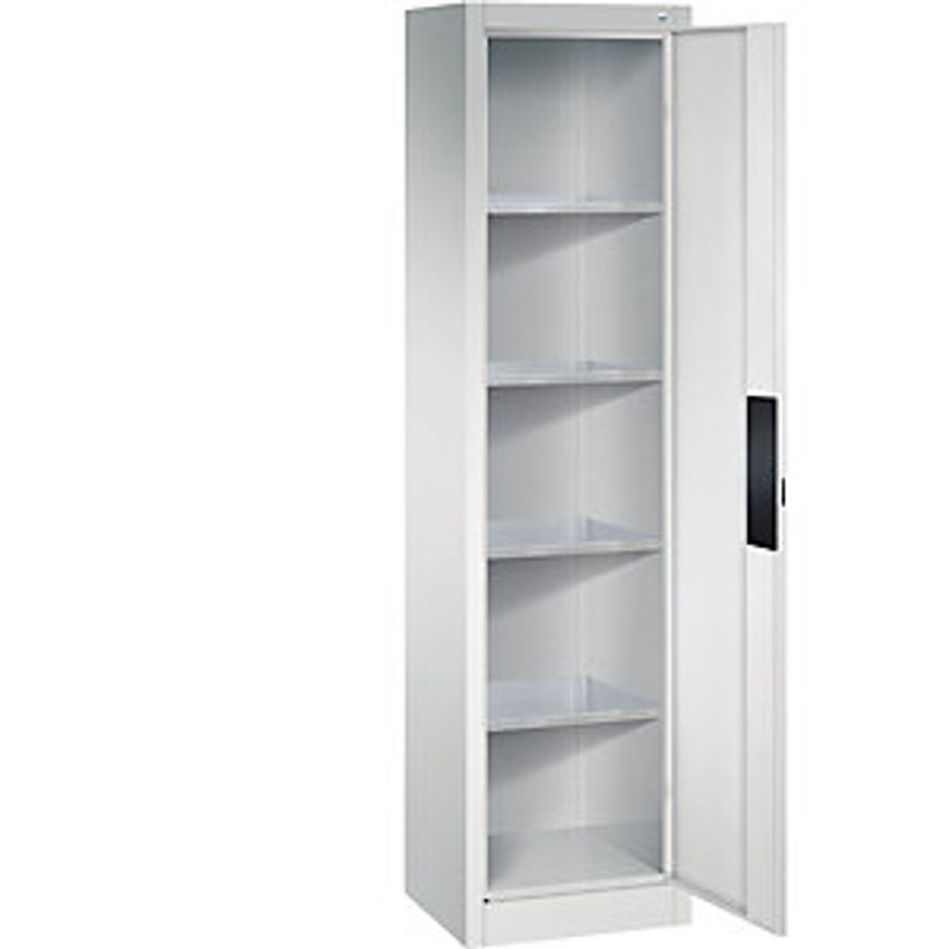 Heavy Duty Workshop Cupboard, Width 502mm, Depth 400mm, Light Grey Door