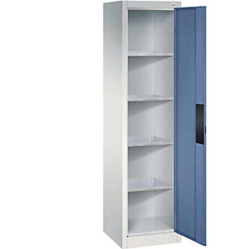 Heavy Duty Workshop Cupboard, Width 502mm, Depth 500mm, Distant Blue Door