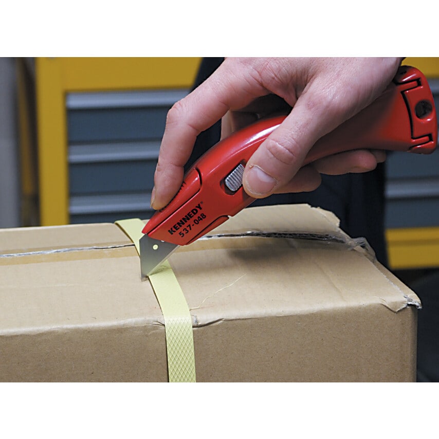 Hercules Fixed Blade Trimming Knife Red