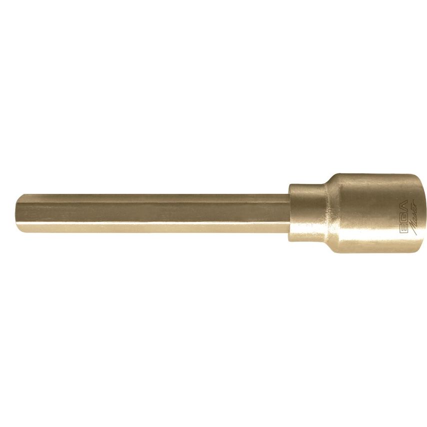 Hex Bit Socket 1/2" - 18 mm Long Series Non Sparking Cu-Be 36680