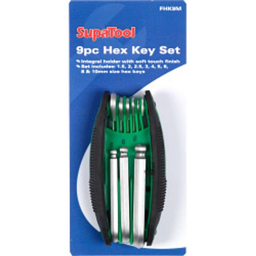 Hex Key Set with Integral Holder 8 Piece