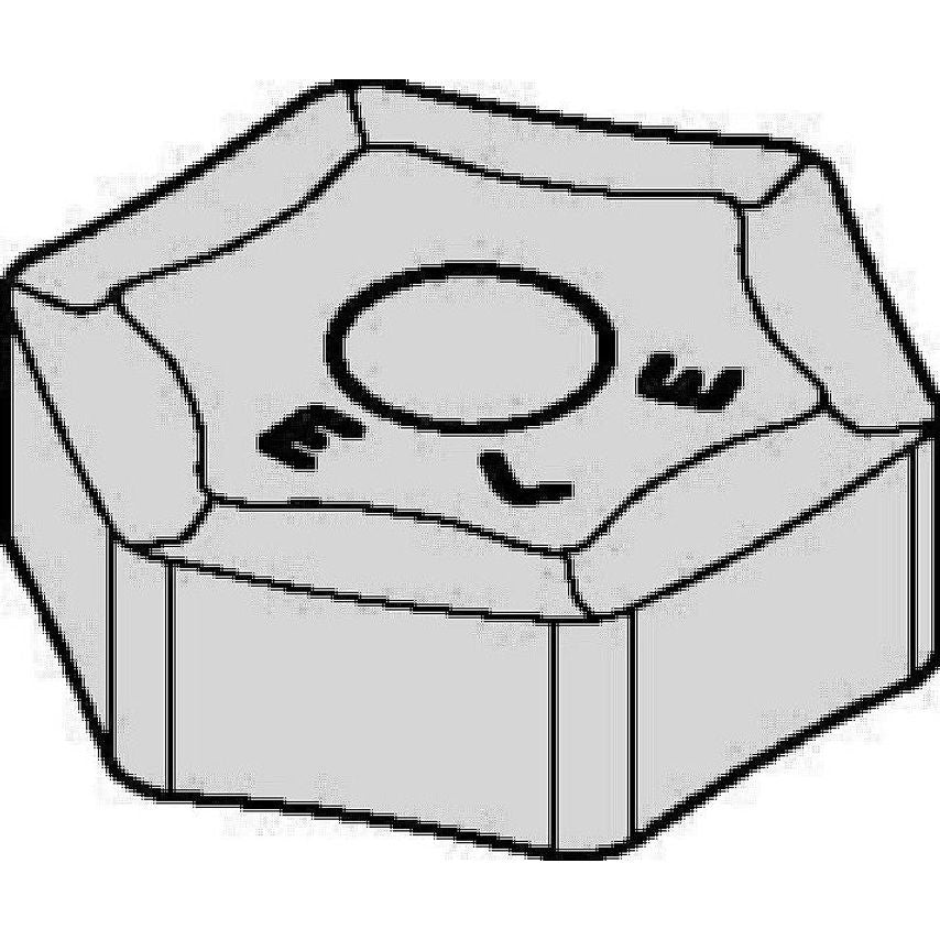 Hexacut Insert Hnhx-Enle R=2.0 HNHX5355ENLE Grade KCK20B