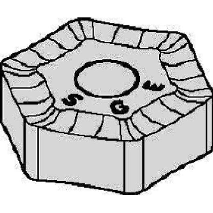 Hexacut Insert Hnhx-Snge R=1.6 HNHX5354SNGE Grade KCK20B