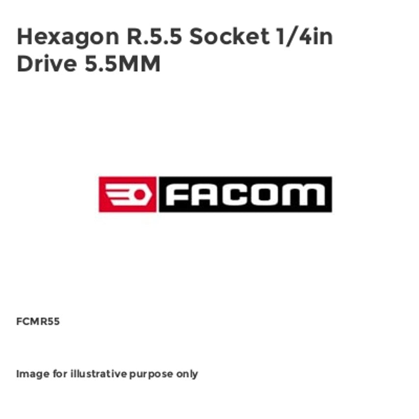 Hexagon R.5.5 Socket 1/4in Drive 5.5MM