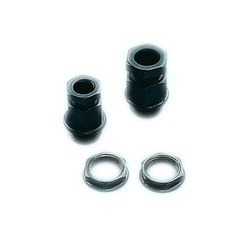 Hexagon Top Stuff Gland 20mm IP54 Nylon Black for 8-13mm