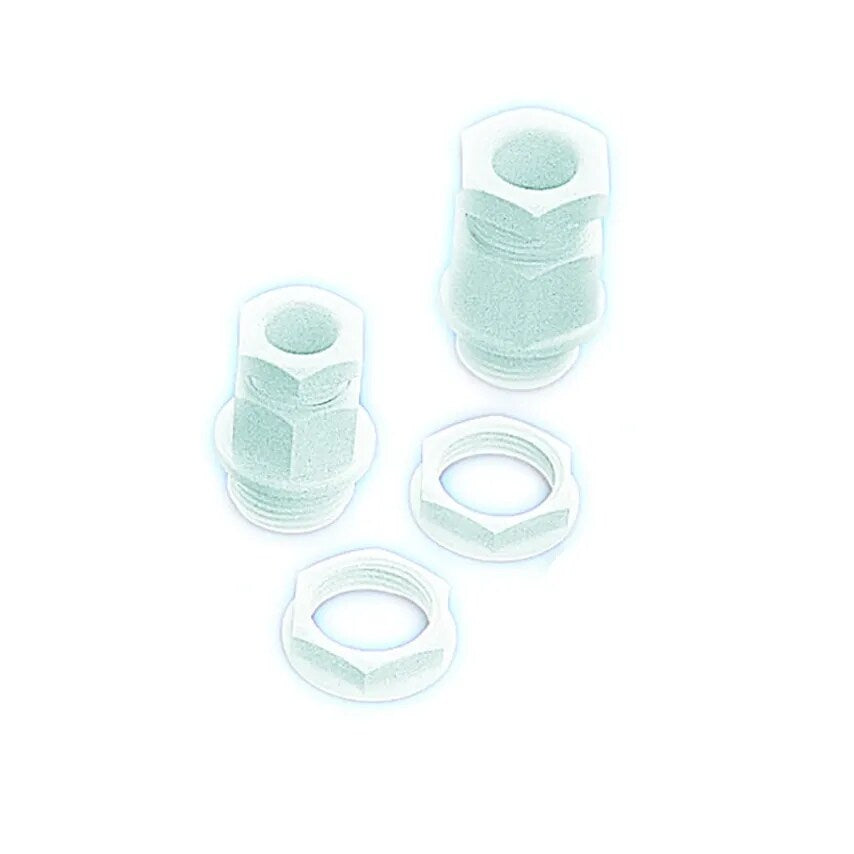 Hexagon Top Stuff Gland 20mm IP54 Nylon White for 8-13mm