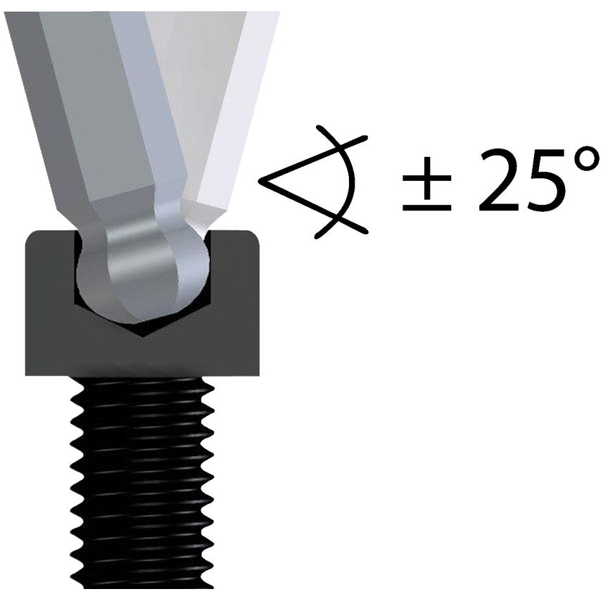 Hexagon socket key, extra long