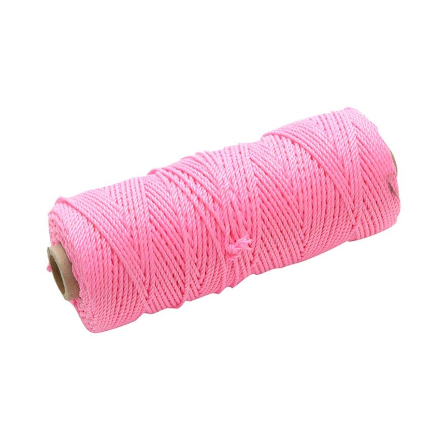 Hi-Vis Nylon Brick Line 100m (330ft) Pink FAIBLHVP