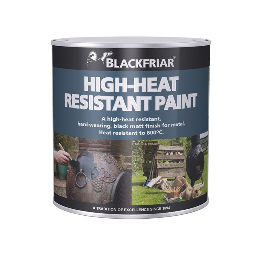 High-Heat Resistant Paint Black 250ml BKFHRB250