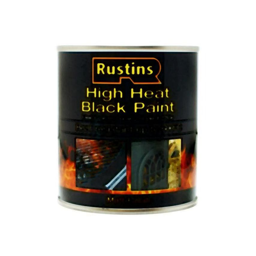 High Heat Paint 600C Black 250ml RUSH600BP250