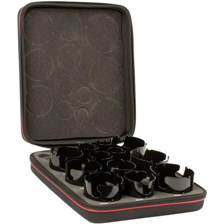 Holesaw Downlight 12 Piecee and arbot Kit 35-92mm Carry Case