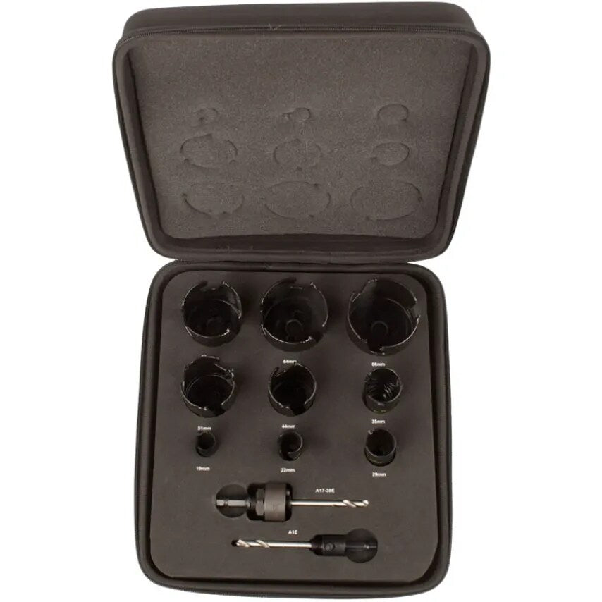 Holesaw General Purpose Kit 1 11 Piece 19-68mm Tngstn Carbid