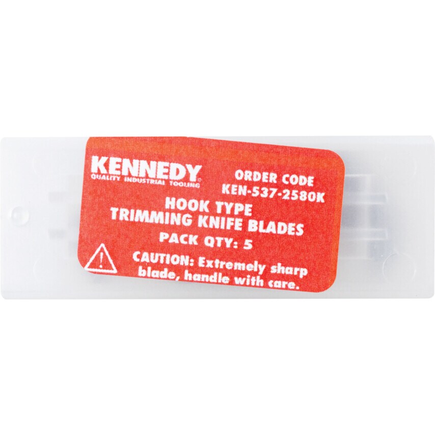 Hook Type Trimming Knife Blades, Pack of 5