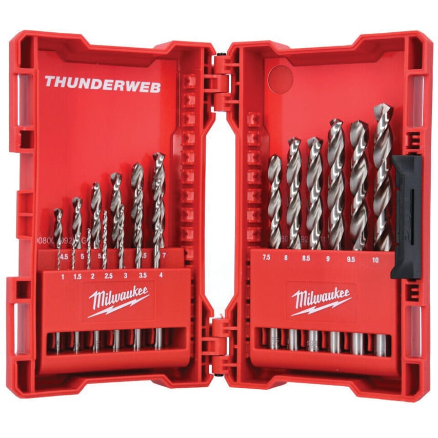 Hssg THUNDERWEB Drill Set (DIN338) 1-10mm (19PC)