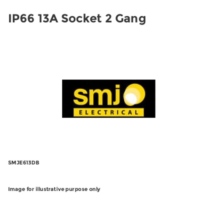 IP66 13A Socket 2 Gang