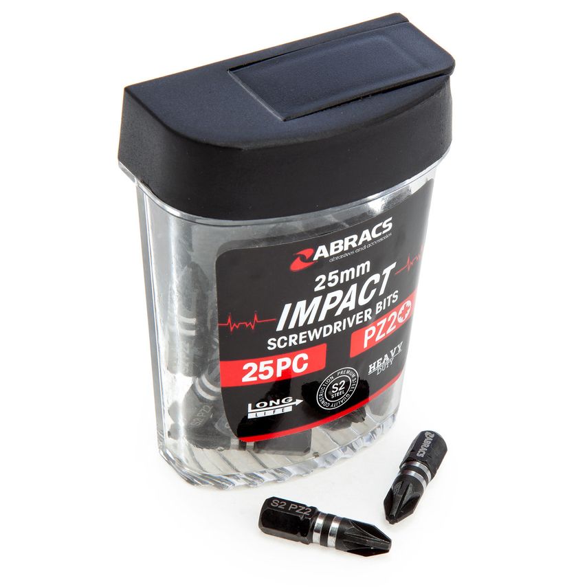 IPZ22525 PZ2 Impact Screwdriver Bits 25mm, Pack of 25