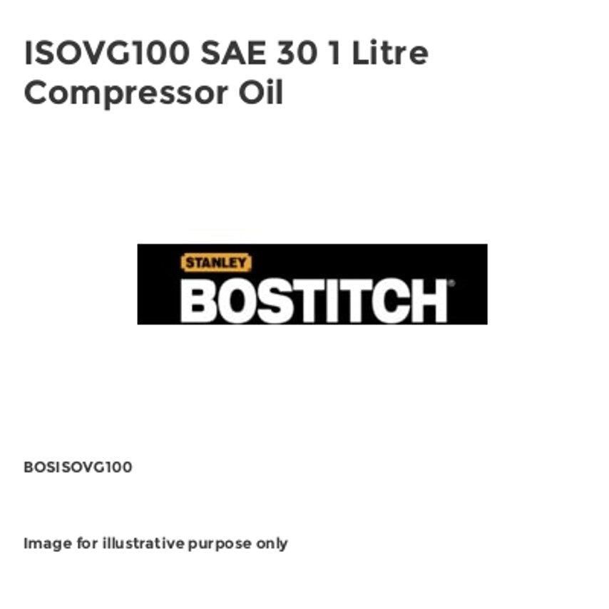ISOVG100 SAE 30 1 Litre Compressor Oil