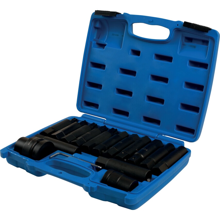 Impact Bit & Socket Set 3/4inch Drive & 1inch Drive 16-Pieces