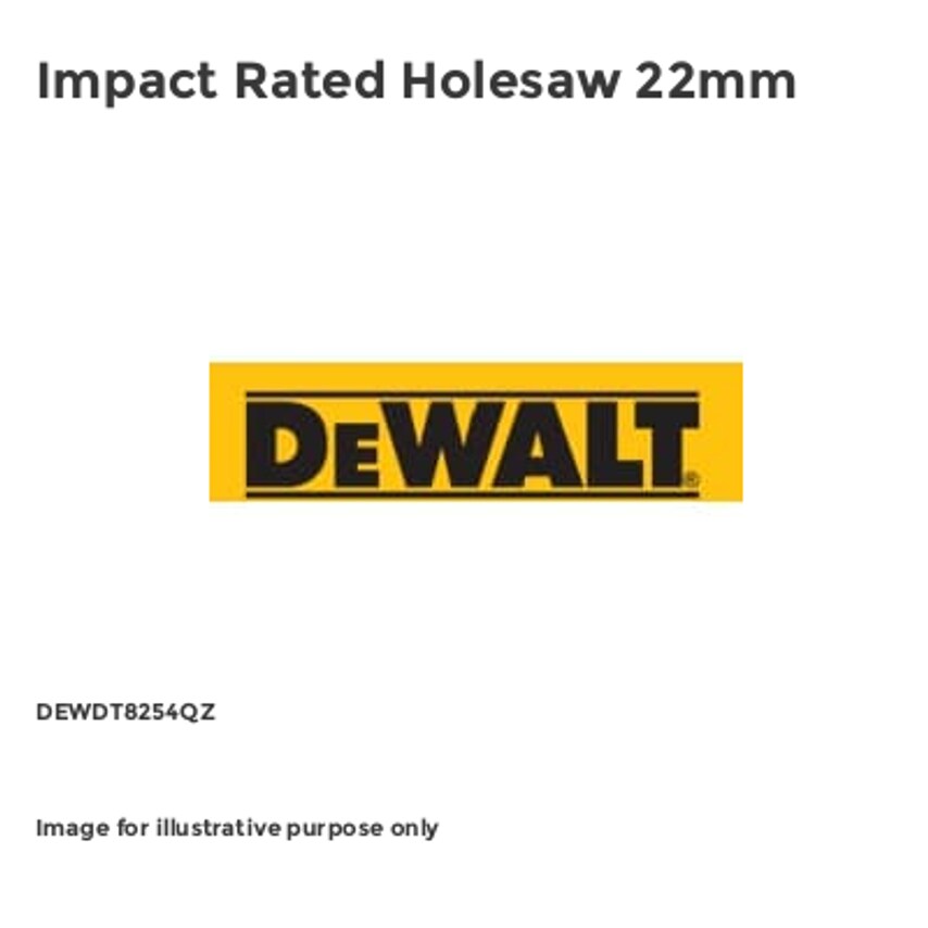 Impact Rated Holesaw 22mm