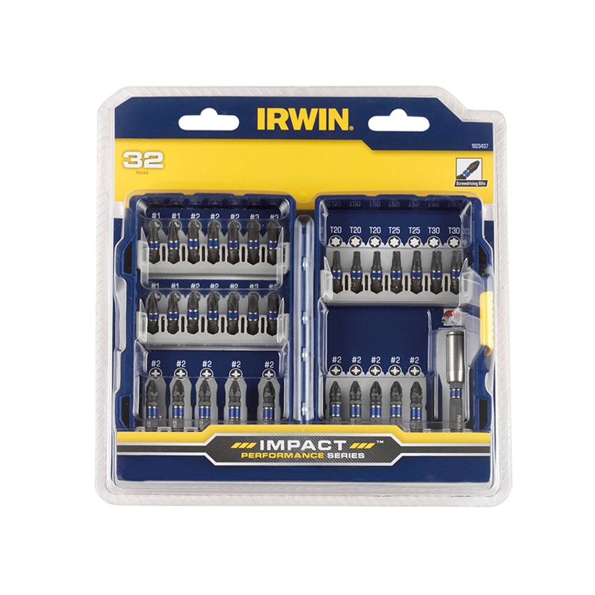 Impact Screwdriver Bit Set, 32 Piece IRW1923437