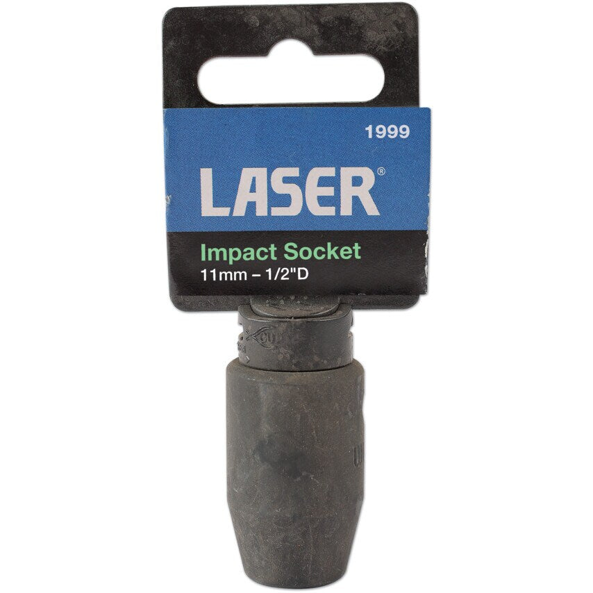 Impact Socket 1/2"D 11mm with Retail POS