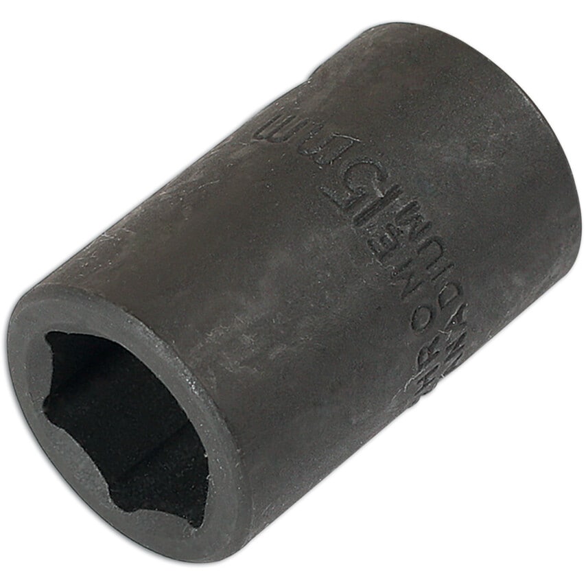 Impact Socket 1/2"D 15mm with Retail POS