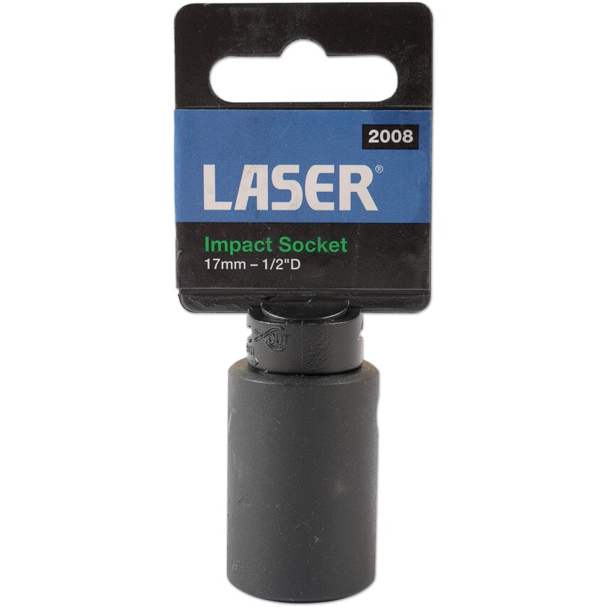Impact Socket 1/2"D 17mm with Retail POS