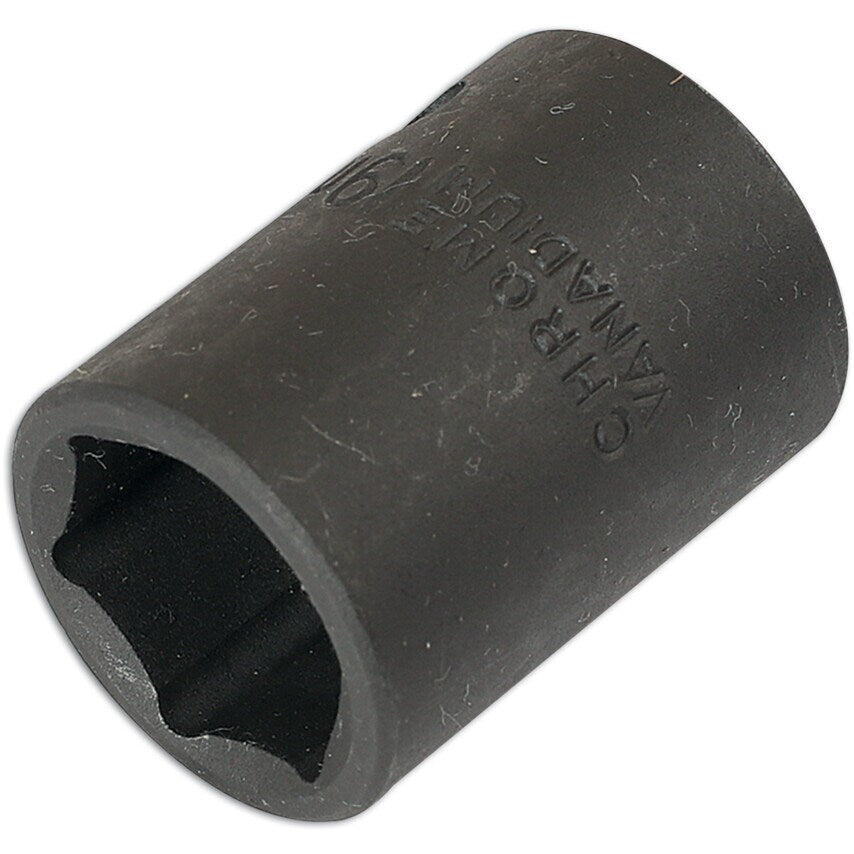 Impact Socket 1/2"D 19mm with Retail POS