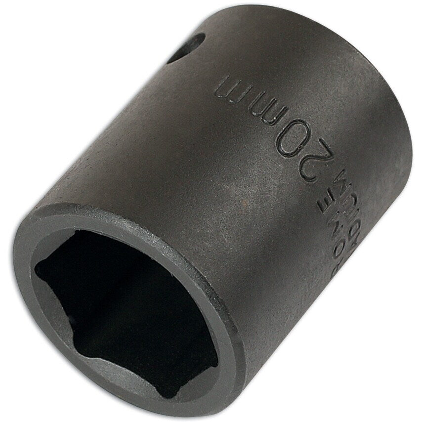 Impact Socket 1/2"D 20mm with Retail POS
