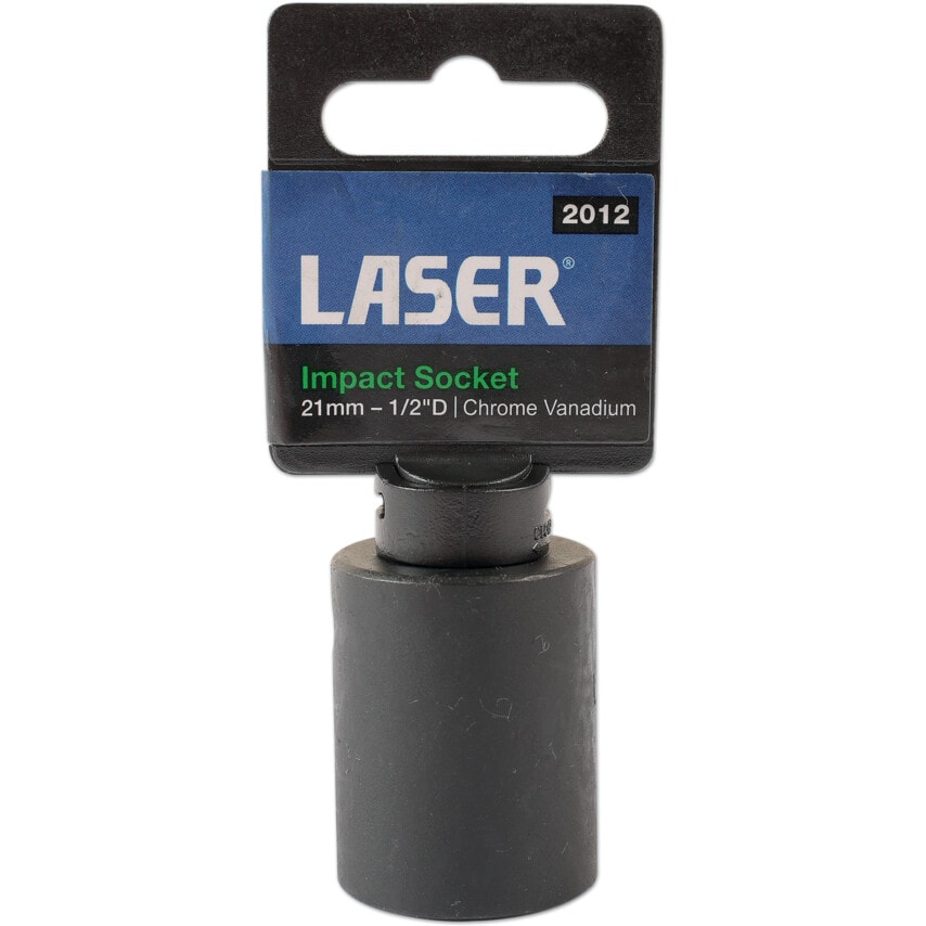 Impact Socket 1/2"D 21mm with Retail POS