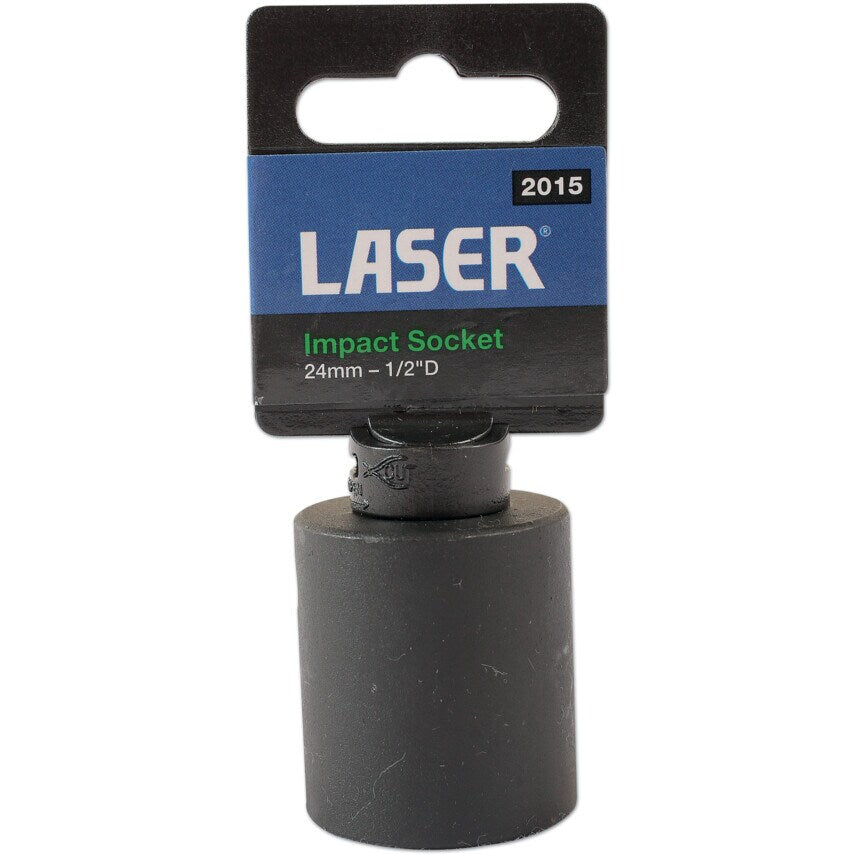 Impact Socket 1/2"D 24mm with Retail POS