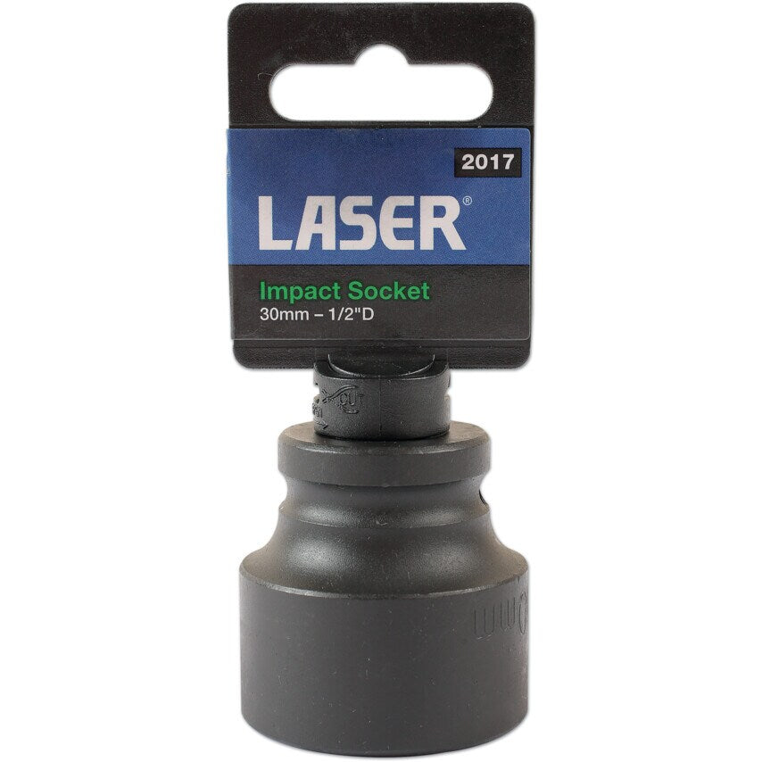 Impact Socket 1/2"D 30mm with Retail POS