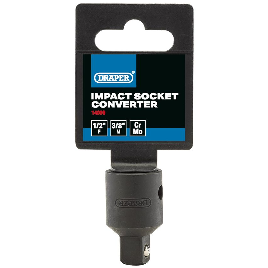 Impact Socket Converter 1/2in (f) x 3/8in (m)