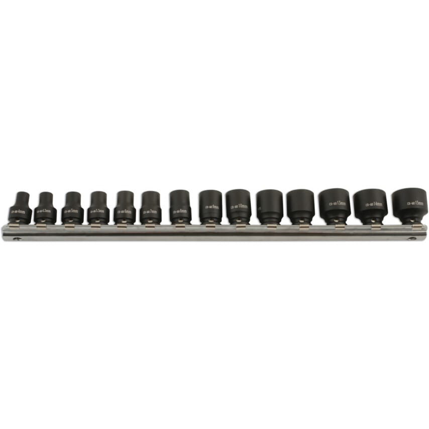 Impact Socket Set 1/4inch Drive 14 Pieces