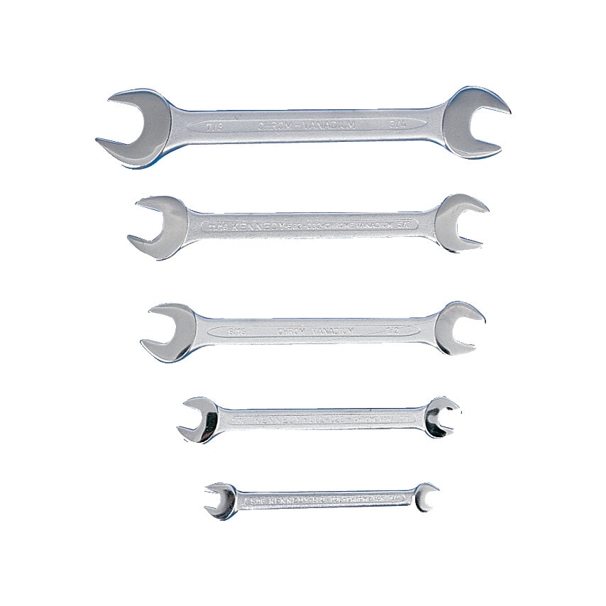 Imperial Open Ended Spanner Set, 1/4 - 7/8in., Set of 5