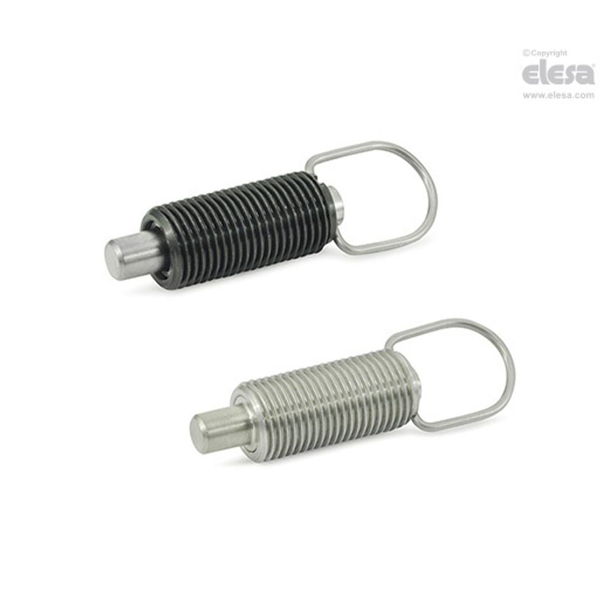 Indexing plunger-GN 413-8-M16-C-ST