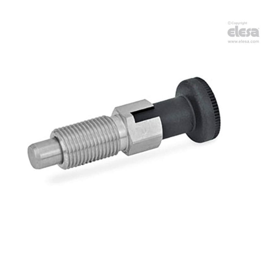 Indexing plunger-GN 717-4-M6-C-NI