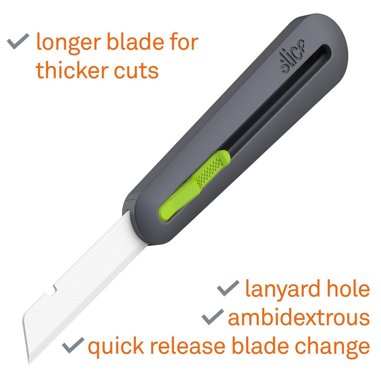 Industrial Knife 4" Rounded Blade Auto