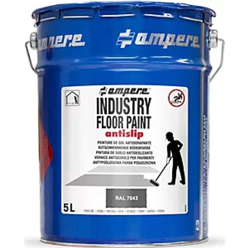 Industry Floor Paint Antislip Ground Marking Paint, Capacity 5 L, Grey