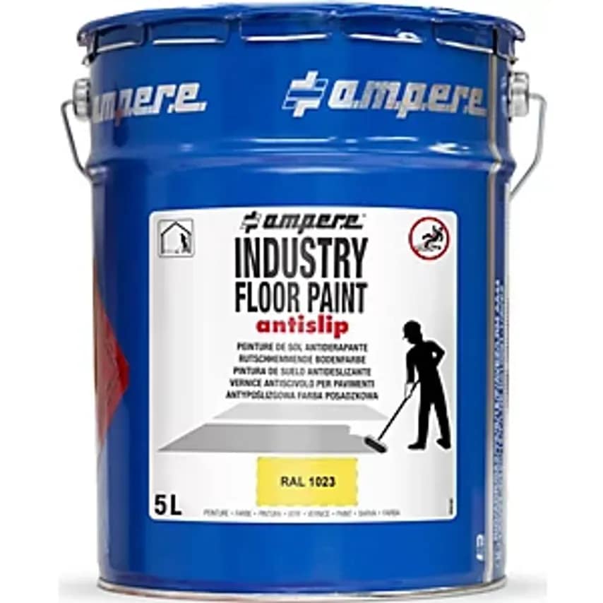 Industry Floor Paint Antislip Ground Marking Paint, Capacity 5 L, Yellow