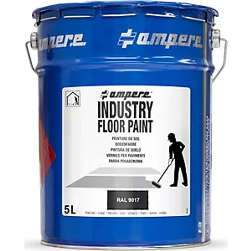 Industry Floor Paint Ground Marking Paint, Capacity 5 L, Black