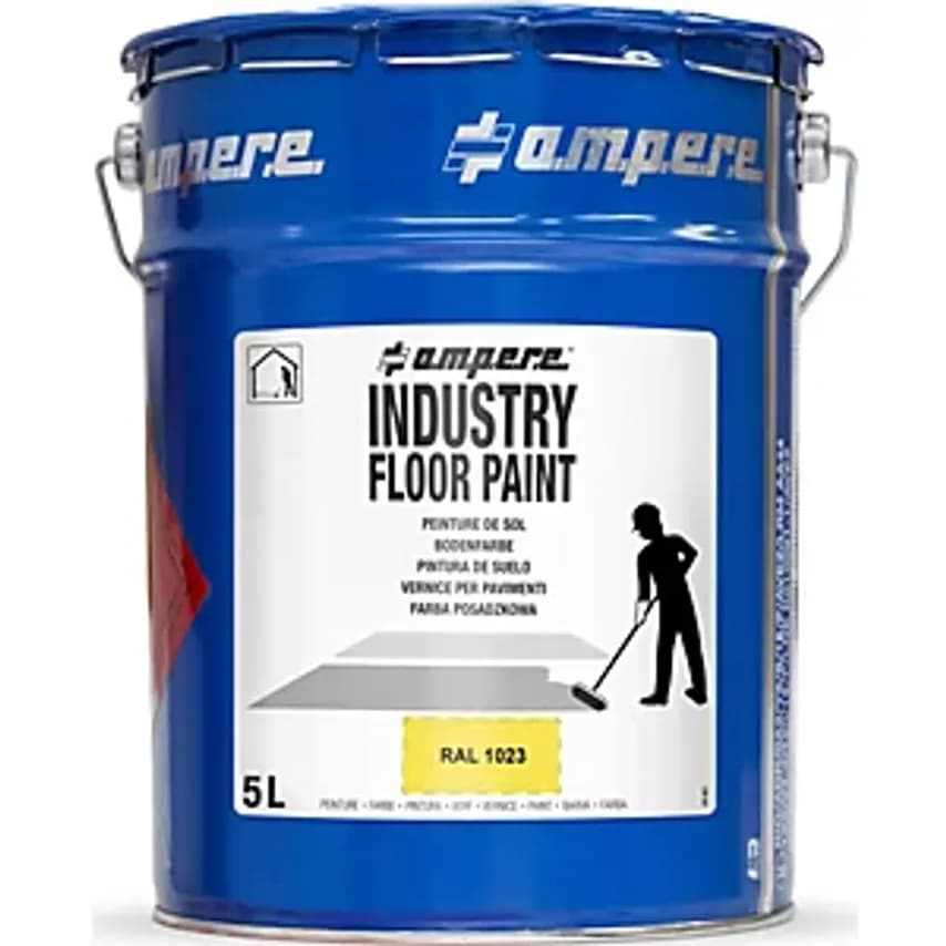 Industry Floor Paint Ground Marking Paint, Capacity 5 L, Yellow