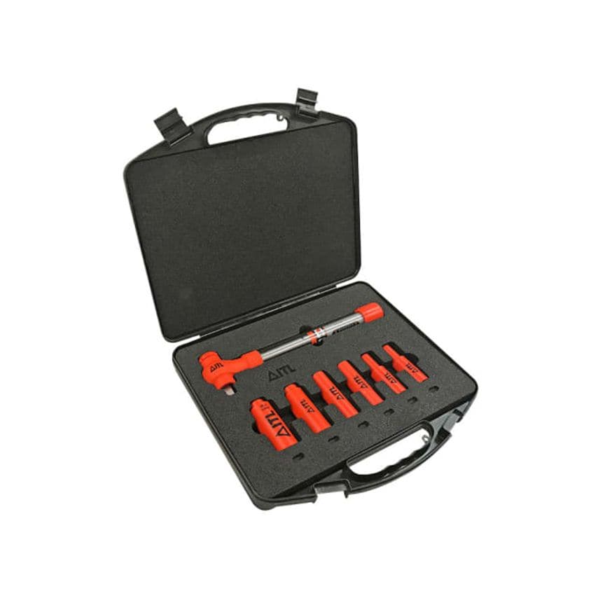 Insulated 1/2" Drive Imperial Torque Wrench Kit 7 Piece