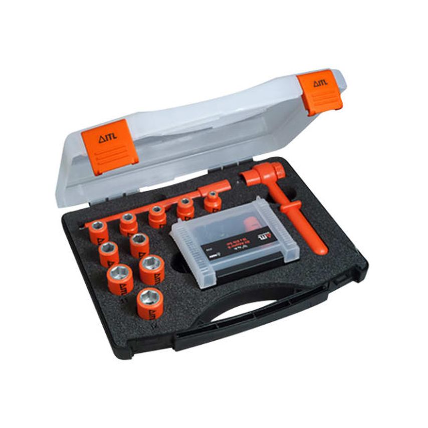 Insulated 1/4" Drive Socket Set 24 Piece