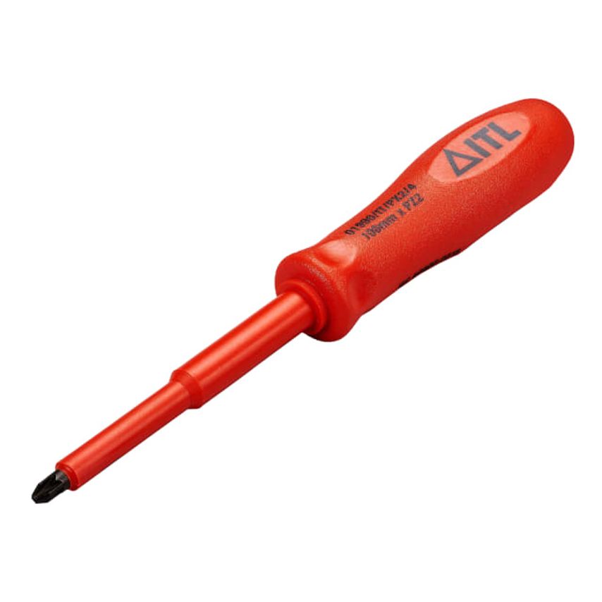 Insulated Slotted/Pozidriv Screwdriver 100 x 6mm X PZ2