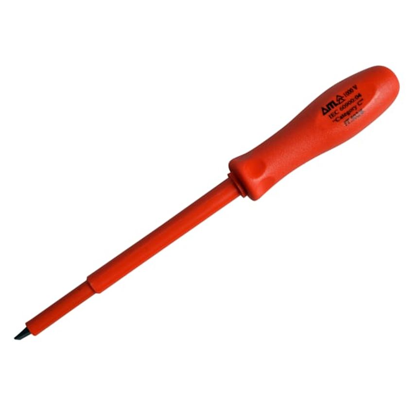 Insulated Slotted Screwdriver 75 x 4mm