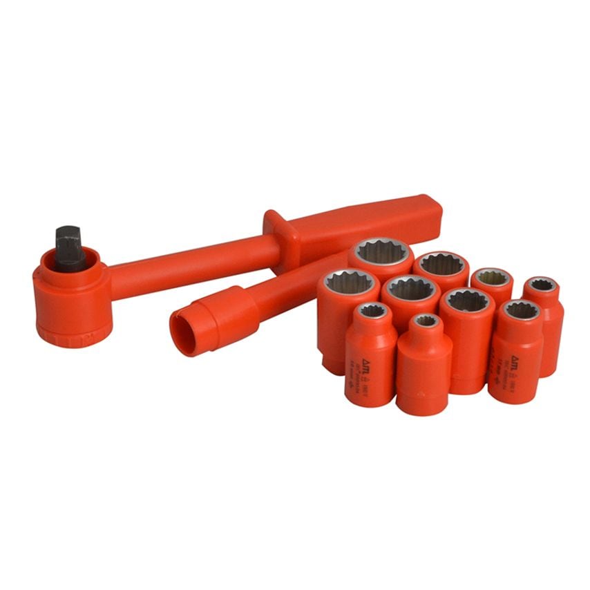 Insulated Socket Set of 12 1/2in Drive ITL03100