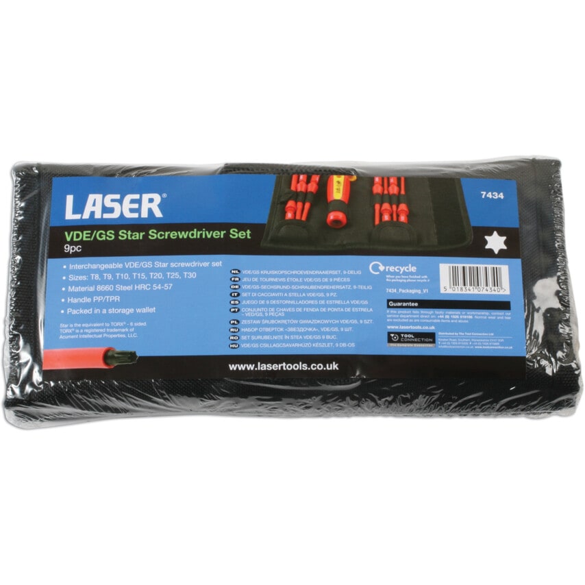 Insulated Star* Screwdriver Set 9PC